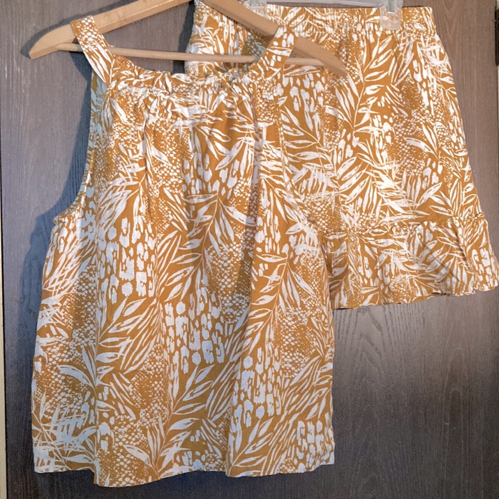 Christian Siriano New York 100% Linen Co-Ord Size Large